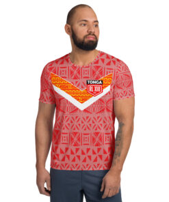 Alternative view of RL XIII Tonga Heritage Rugby League T-Shirt
