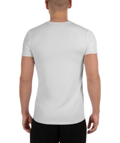 Alternative view of RL XIII Classic Yellow Full Chest Double-V on Light Grey Rugby League T-Shirt