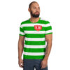 RL XIII Green & White Striped Rugby League T-Shirt