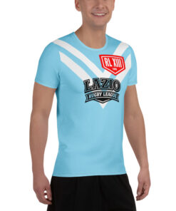 RL XIII Lazio Rugby League Sky Blue T-Shirt with White Double-V on sale