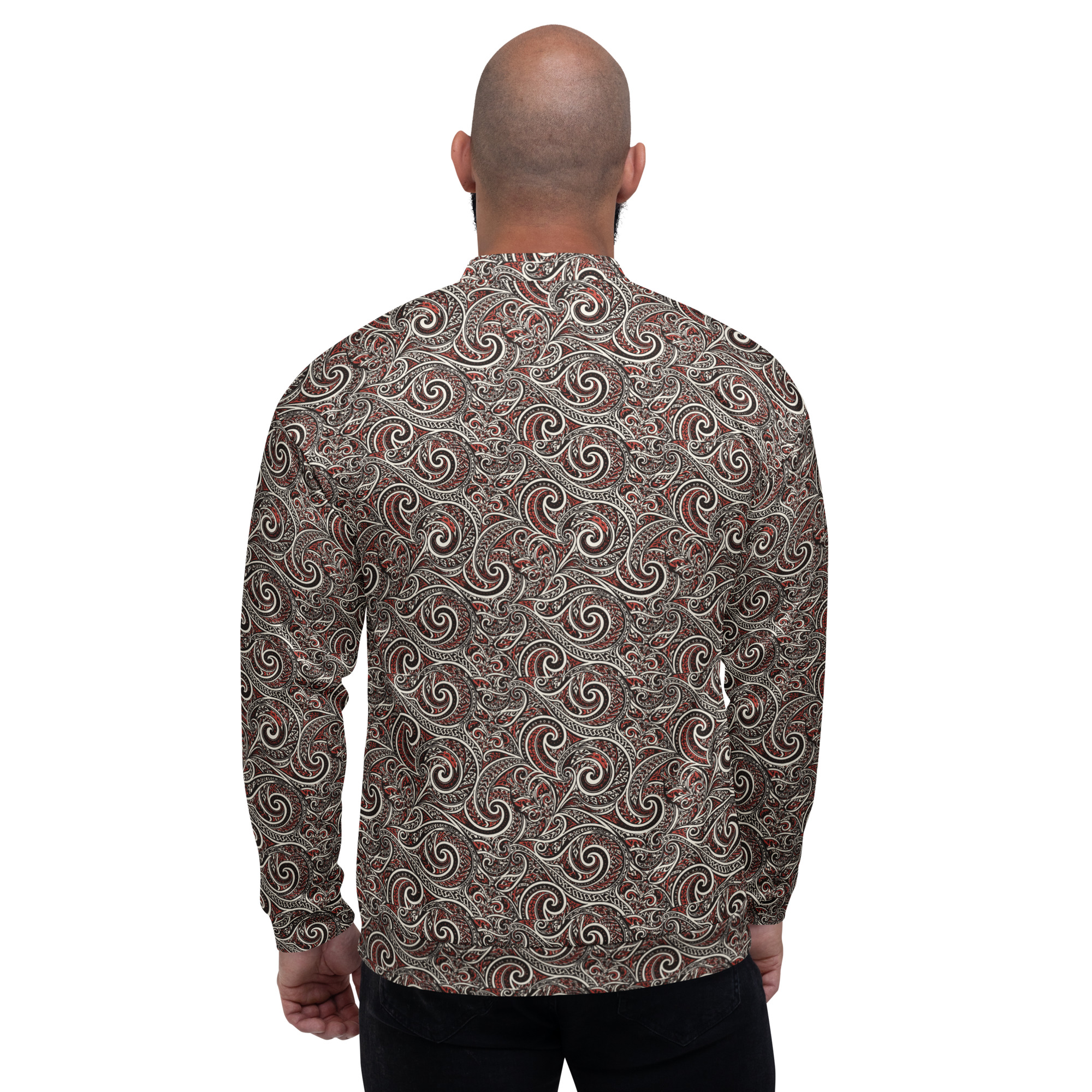 RL XIII Maori Pattern Bomber Jacket - Image 2