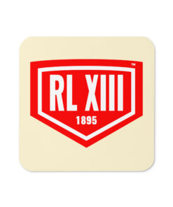RL XIII Cork-back Coaster with Red Logo