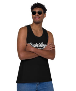 Alternative view of RL XIII Rugby League Since 1895 Black Tank Top Singlet