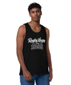 RL XIII Rugby League Since 1895 Black Tank Top Singlets on sale