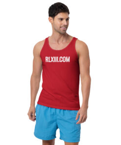 RL XIII Text Logo Red Tank Top Singlets on sale