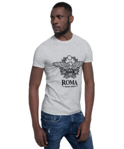 Alternative view of RL XIII Roma Rugby League Design 3 Sport Grey T-Shirt