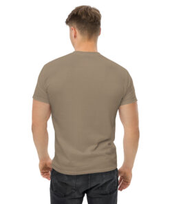 Alternative view of RL XIII Black Boxed Rugby League Chevron on Savannah Brown T-Shirt