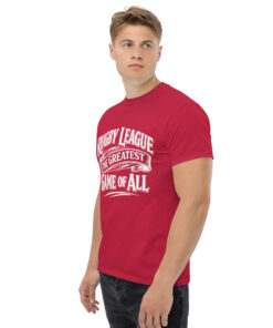 RL XIII Rugby League – Greatest Game of All Design 1 Dark Red T-ShirtS on sale