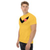 RL XIII Black Boxed Rugby League Chevron on Daisy Yellow T-Shirt