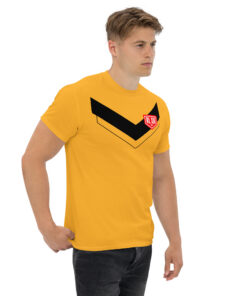 RL XIII Black Boxed Rugby League Chevron on Gold T-Shirts on sale