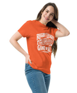 RL XIII Rugby League – Greatest Game of All Design 1 Orange T-Shirts on sale