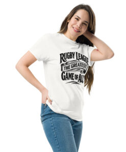 Alternative view of RL XIII Rugby League - Greatest Game of All Design 1 White T-Shirt