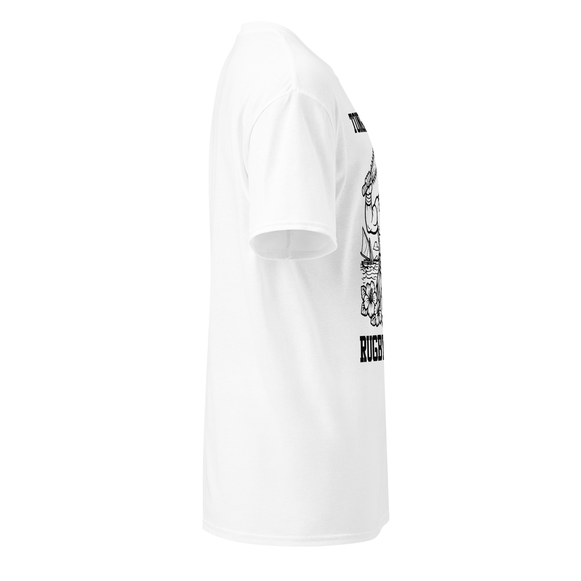 RL XIII Tongan Warrior Rugby League Design 1 White T-Shirt - Image 5