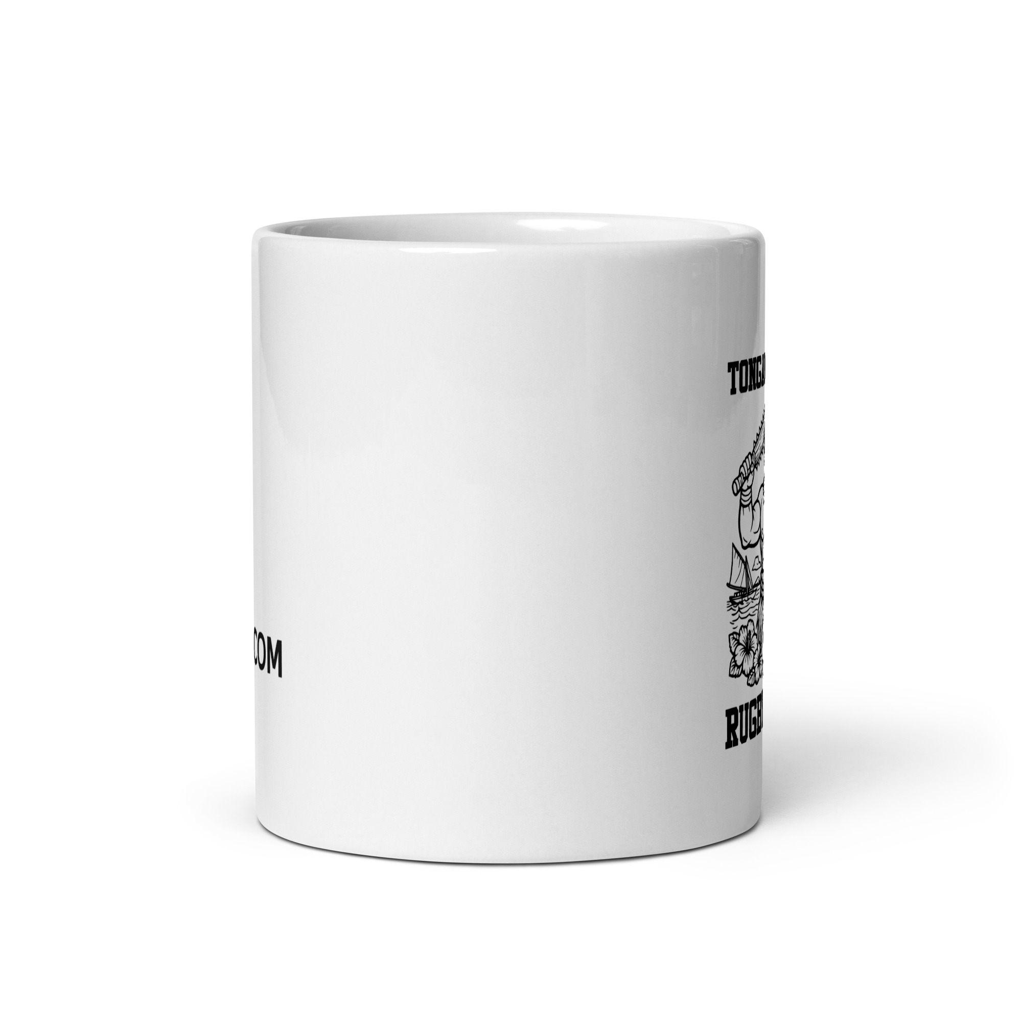 RL XIII Tongan Warrior Rugby League White Coffee Mug - Image 3