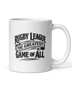 RL XIII Rugby League Greatest Game of All White Glossy Coffee Mug