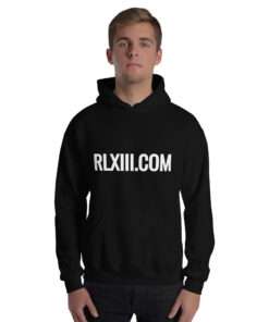 RL XIII Text Logo Black Hoodies on sale