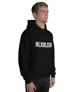 Alternative view of RL XIII Text Logo Black Hoodie