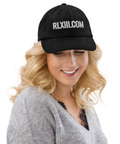 RL XIII Black Corduroy Hat