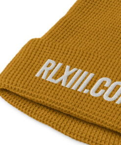 Alternative view of RL XIII Text Logo Camel Waffle Beanie